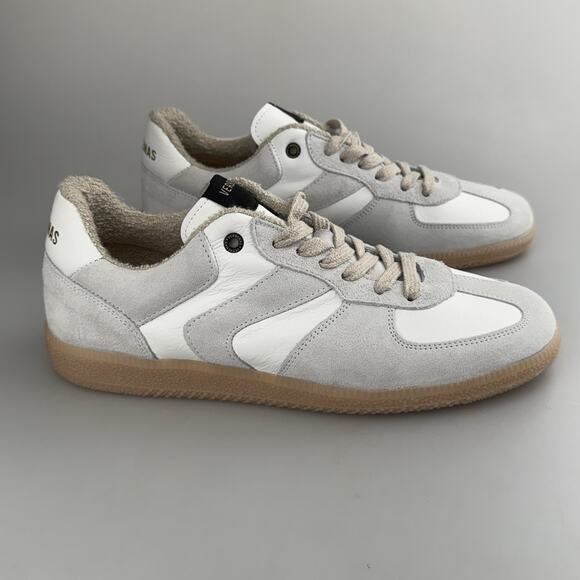 Verbenas Soro Savage White Suede Sneakers Leather Size 42 Terry Lined Spain - Picture 2 of 12